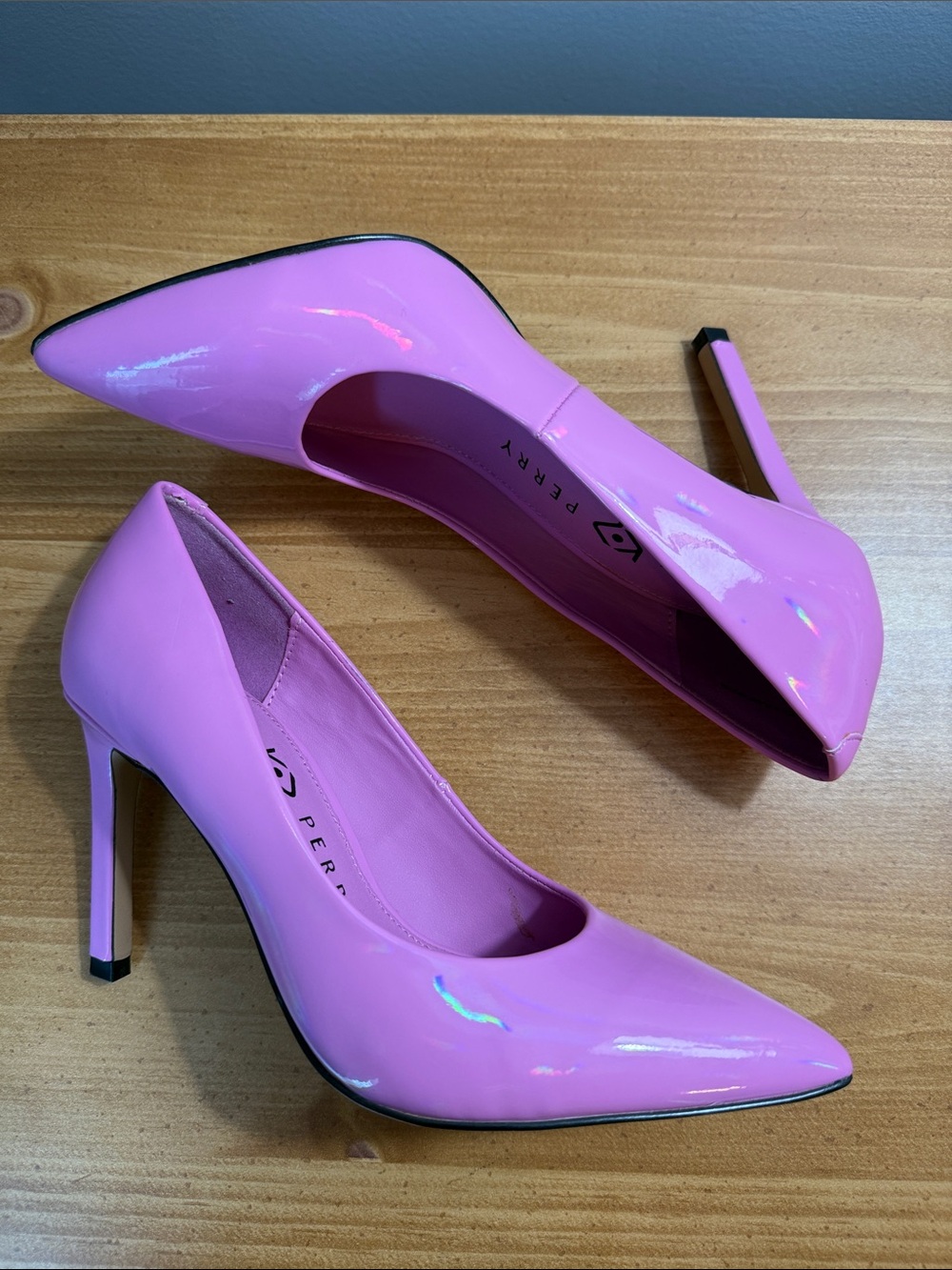 Katy Perry Marcella Pink Patent Pointed Toe Stiletto Pumps